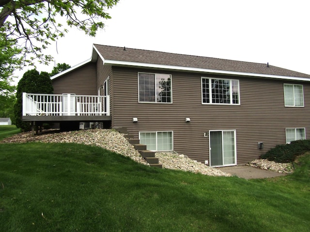 180 Bordson St, Appleton, MN 56208 - rear view of house featuring a yard and a deck