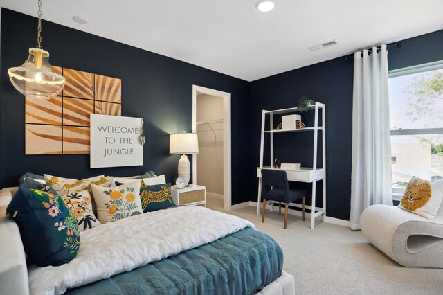 10635 Ithaca Ln N, Maple Grove, MN 55369 - carpeted bedroom featuring baseboards and a walk in closet