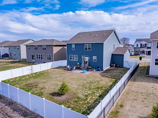 830 Foxglove Ter, Waconia, MN 55387 - back of property with a residential view, a patio, and entry steps