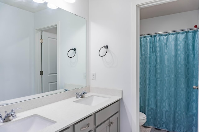 830 Foxglove Ter, Waconia, MN 55387 - full bath with double vanity, toilet, and curtained shower
