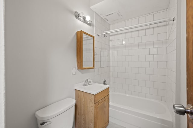 3400 Elliot Ave S, Minneapolis, MN 55407 - full bathroom with vanity, toilet, and washtub / shower combination