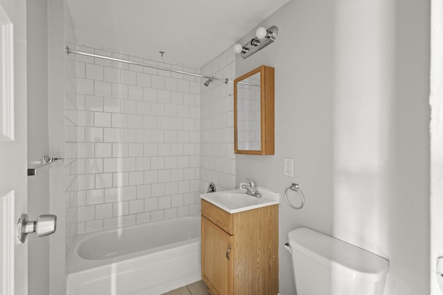3400 Elliot Ave S, Minneapolis, MN 55407 - bathroom with vanity, bathtub / shower combination, and toilet