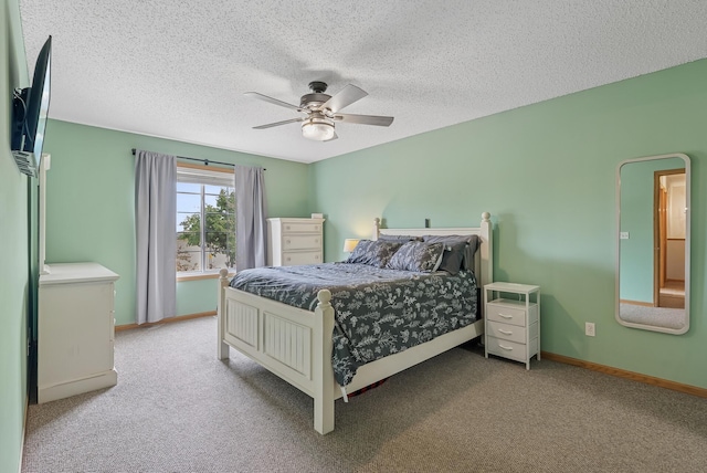 803 Willow Glen Ct, Buffalo, MN 55313 - carpeted bedroom with a textured ceiling and ceiling fan