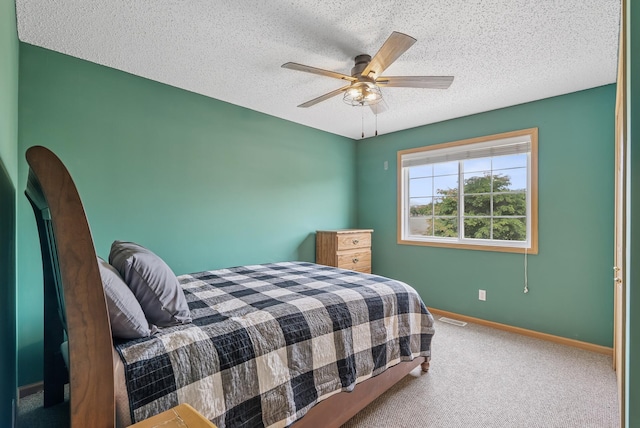 803 Willow Glen Ct, Buffalo, MN 55313 - carpeted bedroom with a textured ceiling and ceiling fan