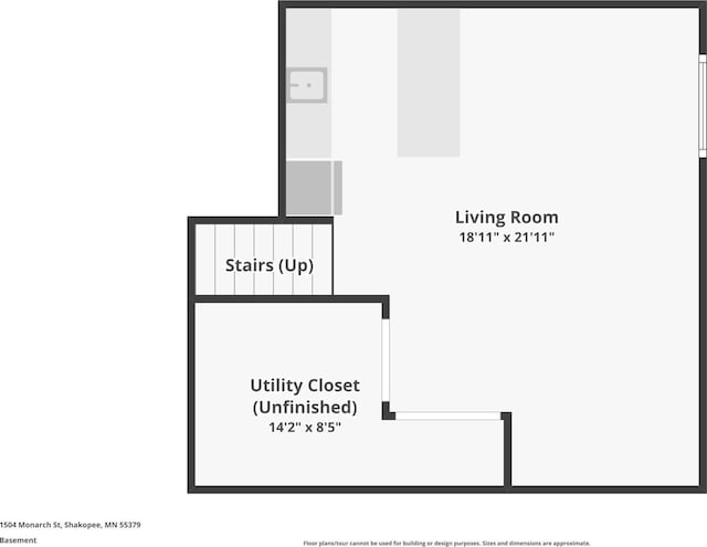 1504 Monarch St, Shakopee, MN 55379 - view of floor plan / room layout