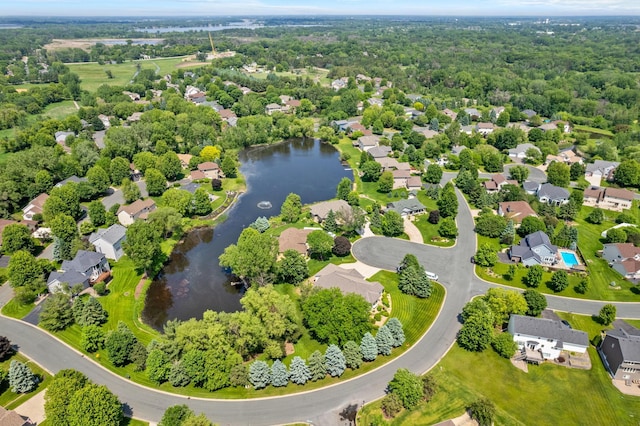 1115 Trappers Xing, Lino Lakes, MN 55038 - aerial view of residential area featuring a nearby body of water