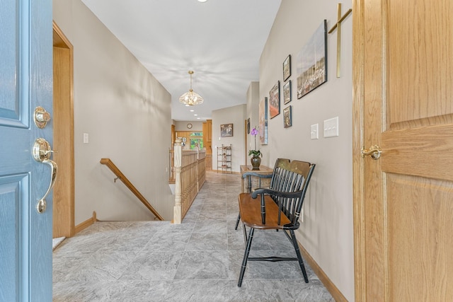 1115 Trappers Xing, Lino Lakes, MN 55038 - hall with an upstairs landing and baseboards