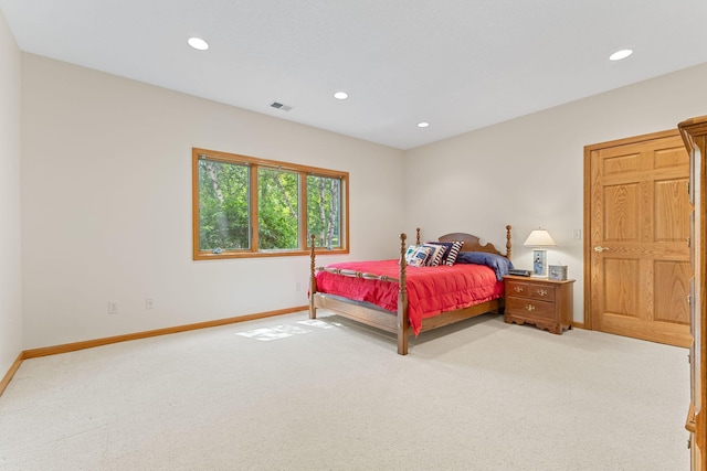 1115 Trappers Xing, Lino Lakes, MN 55038 - bedroom with light colored carpet and recessed lighting