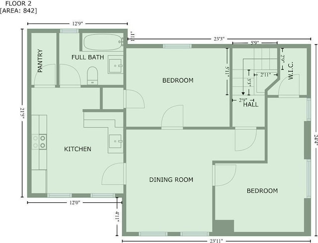 608 Beaumont St, Saint Paul, MN 55130 - floor plan / room layout
