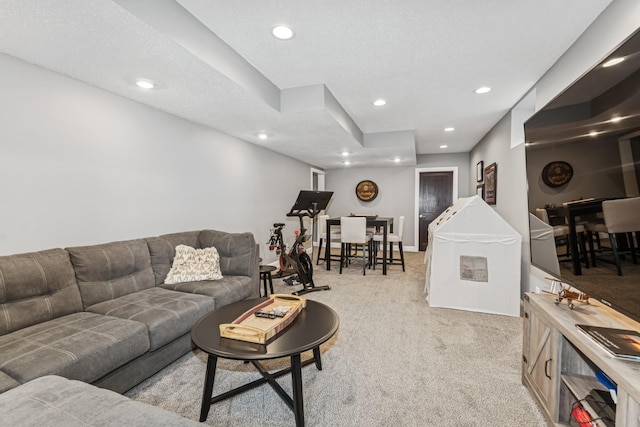 3720 Ximines Ln N, Plymouth, MN 55441 - living area with light carpet and recessed lighting