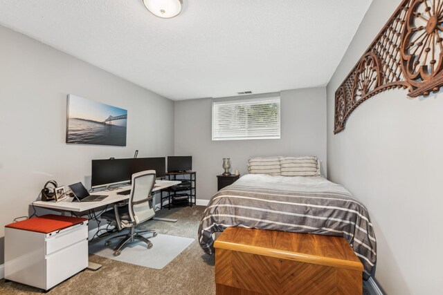 3720 Ximines Ln N, Plymouth, MN 55441 - carpeted bedroom featuring a desk and baseboards
