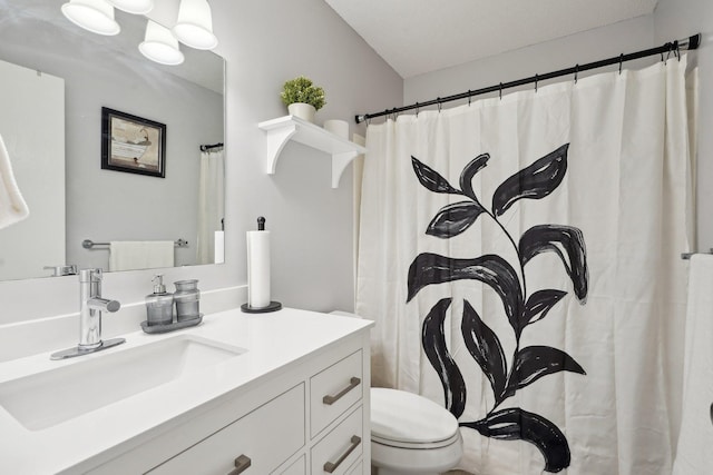5697 Green Circle Dr Unit 216, Minnetonka, MN 55343 - bathroom with vanity, toilet, and a shower with curtain