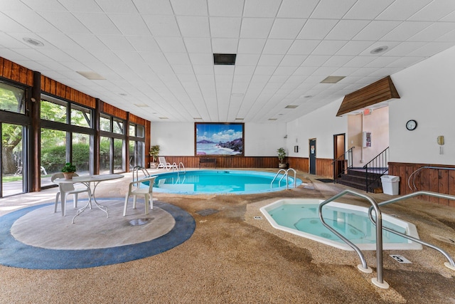 183 Little Canada Rd E Unit 310, Little Canada, MN 55117 - indoor pool featuring an in-ground hot tub