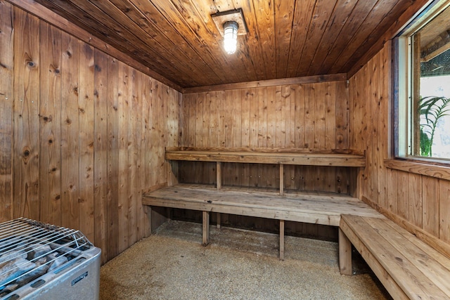 183 Little Canada Rd E Unit 310, Little Canada, MN 55117 - relaxing sauna with wooden walls and wood ceiling