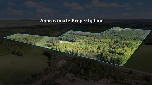 11556 Blackwood Rd, Floodwood Twp, MN 55736 - view of property location featuring a heavily wooded area and property boundaries highlighted