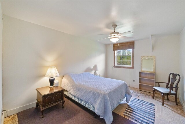 11556 Blackwood Rd, Floodwood Twp, MN 55736 - bedroom featuring baseboards and a ceiling fan