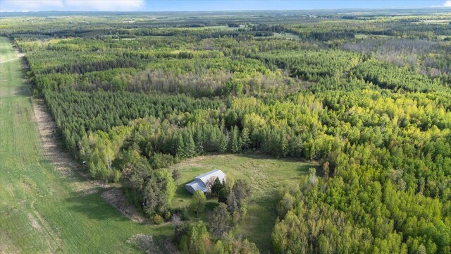 11556 Blackwood Rd, Floodwood Twp, MN 55736 - aerial view of property and surrounding area with a forest