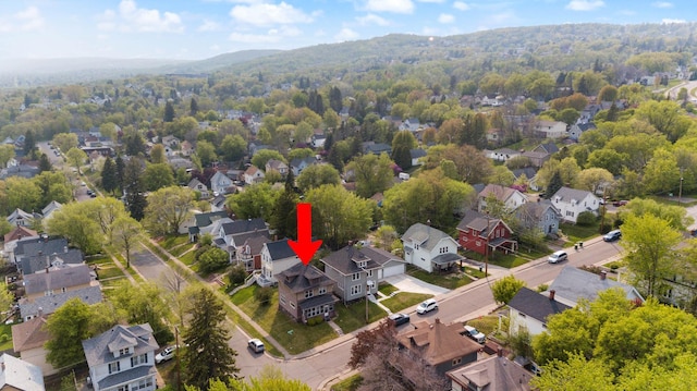 601 22nd Ave W, Duluth, MN 55806 - aerial view of residential area with mountains