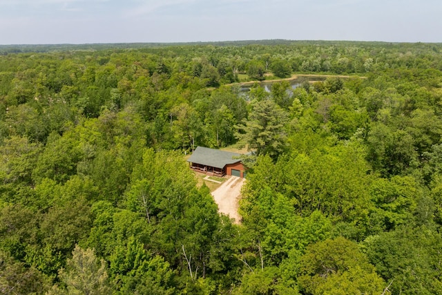 1268 Nellie Lake Ln NE, Longville, MN 56655 - aerial view of property and surrounding area featuring a forest and a nearby body of water