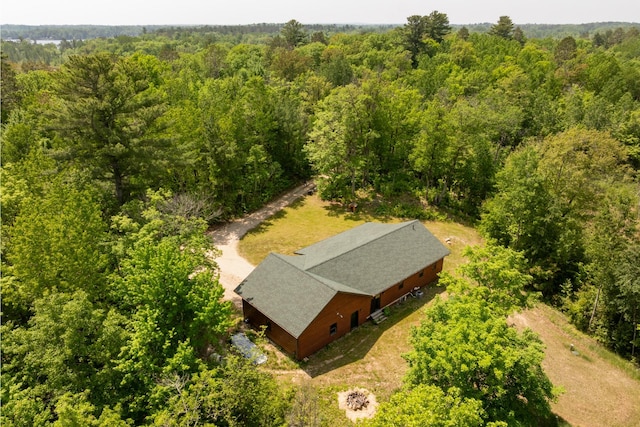 1268 Nellie Lake Ln NE, Longville, MN 56655 - view from above of property with a forest