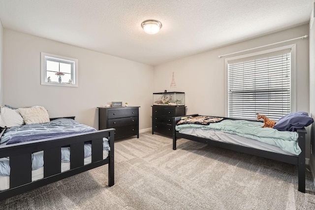 9602 7th St N, Lake Elmo, MN 55042 - bedroom featuring light colored carpet and a textured ceiling