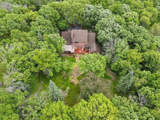 9160 164th Ln NW, Ramsey, MN 55303 - view from above of property with a heavily wooded area