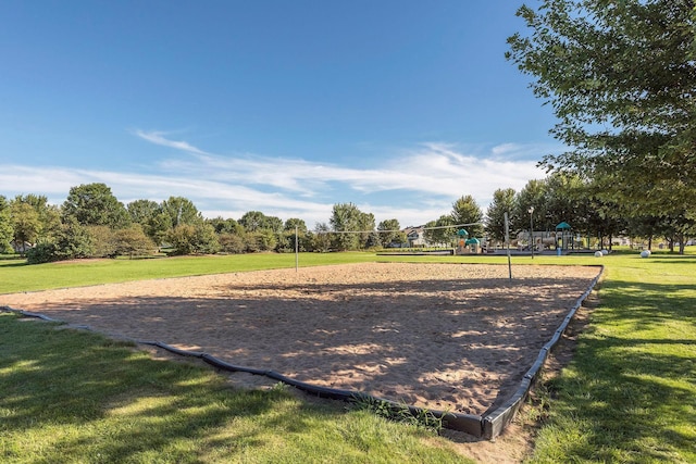 1848 111th Ave NE, Blaine, MN 55449 - view of property's community featuring a lawn and volleyball court