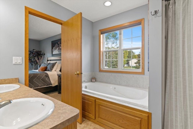1107 Golden Way NW, Isanti, MN 55040 - full bath with a garden tub, double vanity, and ensuite bathroom