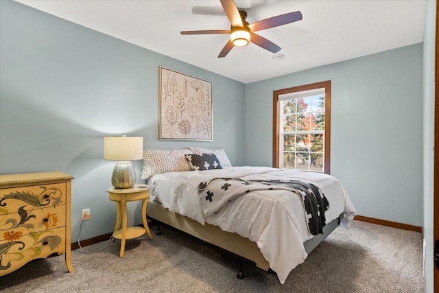 1107 Golden Way NW, Isanti, MN 55040 - carpeted bedroom featuring baseboards and ceiling fan