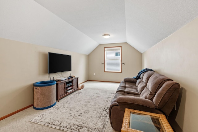 11230 68th St NE, Albertville, MN 55301 - living area featuring light colored carpet and lofted ceiling