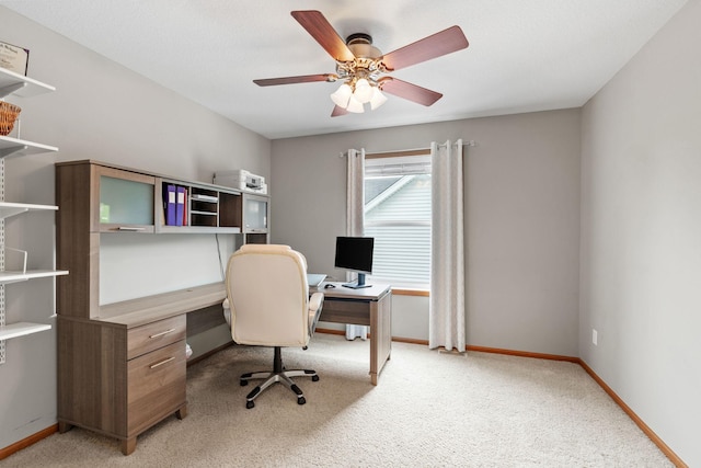 11230 68th St NE, Albertville, MN 55301 - office space with light colored carpet and ceiling fan