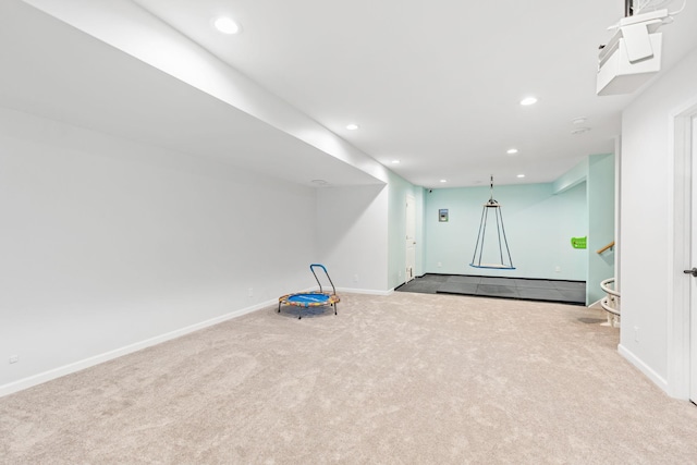 11230 68th St NE, Albertville, MN 55301 - game room with carpet flooring and recessed lighting