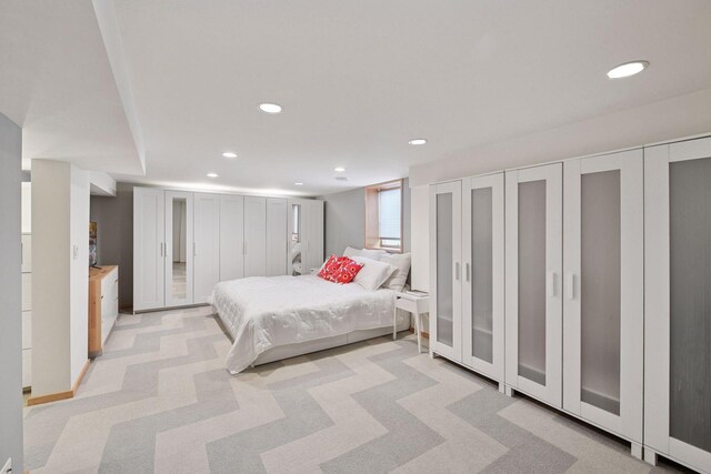303 77th St, Chanhassen, MN 55317 - bedroom with recessed lighting and light colored carpet