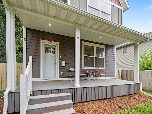 2727 3rd St, Minneapolis, MN 55411 - view of exterior entry featuring covered porch
