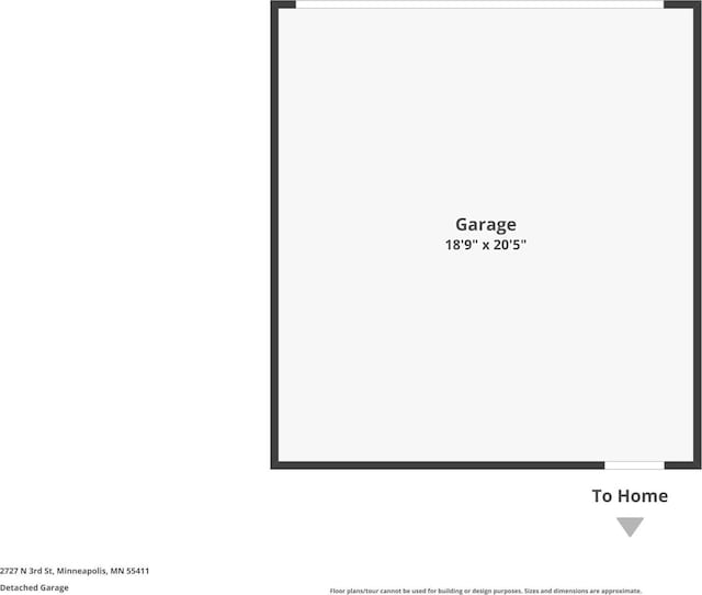 2727 3rd St, Minneapolis, MN 55411 - view of property floor plan