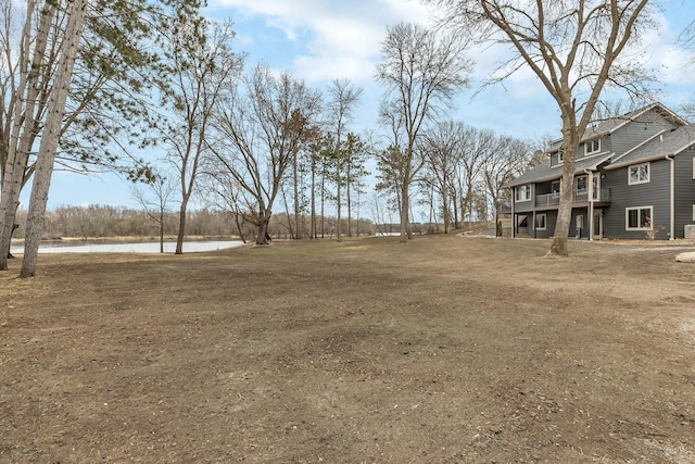 10267 Ferry Point Pl NW, Watab Twp, MN 56367 - view of yard with a deck with water view