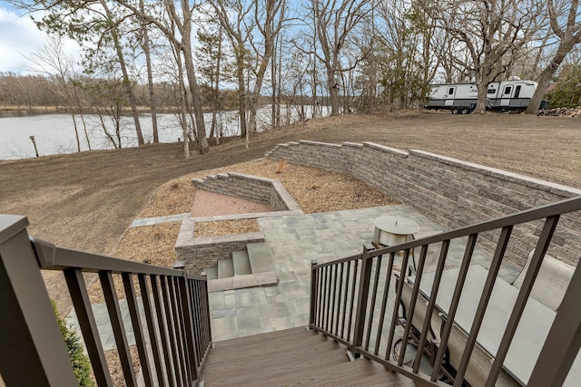 10267 Ferry Point Pl NW, Watab Twp, MN 56367 - view of yard with a water view and a patio area