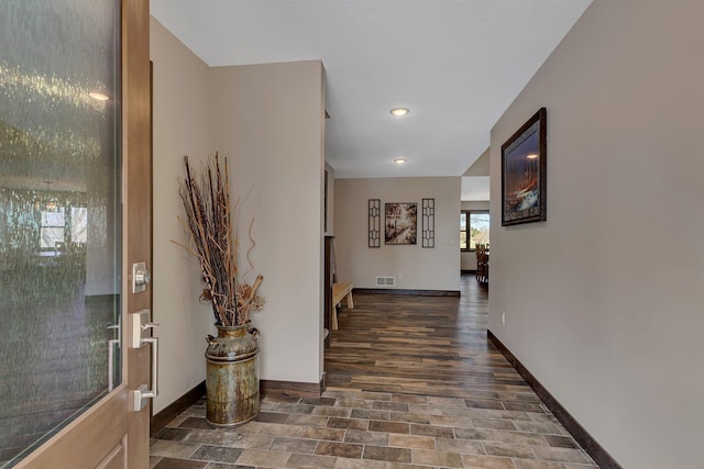 10267 Ferry Point Pl NW, Watab Twp, MN 56367 - hall with baseboards and recessed lighting