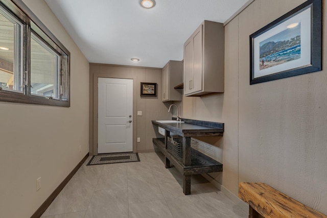 10267 Ferry Point Pl NW, Watab Twp, MN 56367 - laundry room with baseboards and recessed lighting