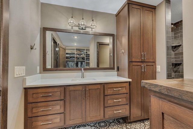 10267 Ferry Point Pl NW, Watab Twp, MN 56367 - bathroom featuring vanity and a walk in closet