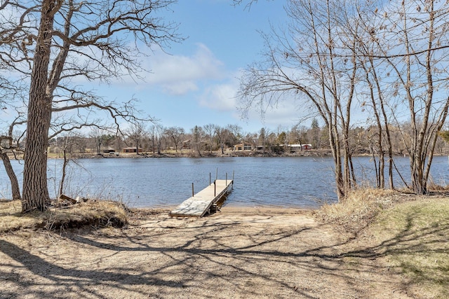 10267 Ferry Point Pl NW, Watab Twp, MN 56367 - dock area with a water view
