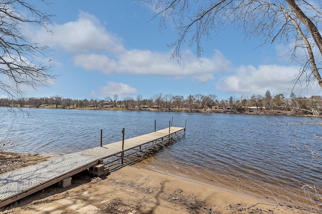 10267 Ferry Point Pl NW, Watab Twp, MN 56367 - dock with a water view and a boat ramp