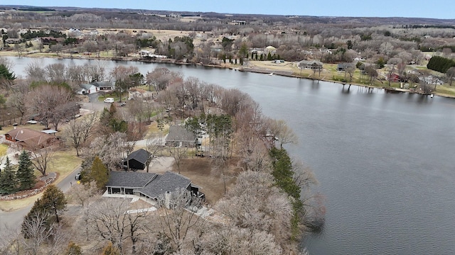 10267 Ferry Point Pl NW, Watab Twp, MN 56367 - aerial view of property and surrounding area with a large body of water and nearby suburban area