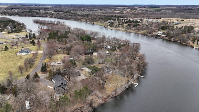 10267 Ferry Point Pl NW, Watab Twp, MN 56367 - aerial view of property and surrounding area with a large body of water