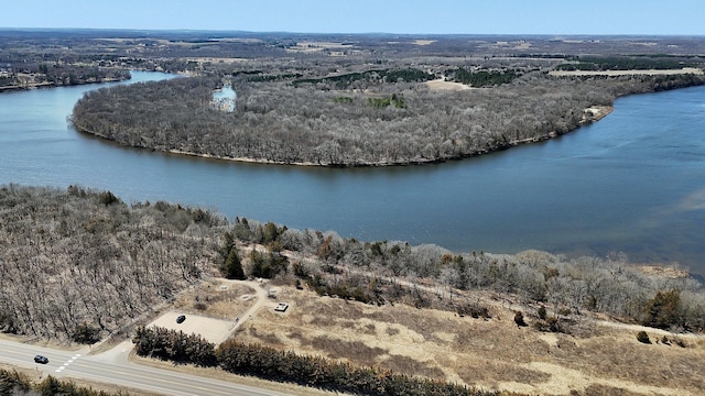 10267 Ferry Point Pl NW, Watab Twp, MN 56367 - bird's eye view of a large body of water and a forest