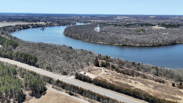 10267 Ferry Point Pl NW, Watab Twp, MN 56367 - bird's eye view of a large body of water and a heavily wooded area