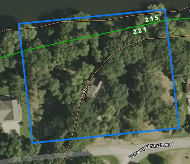 10267 Ferry Point Pl NW, Watab Twp, MN 56367 - map / location featuring property boundaries highlighted