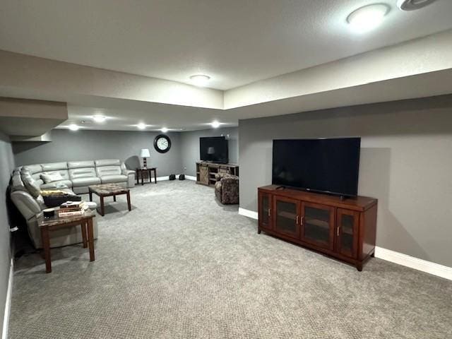 208 Mason Ave, Verndale, MN 56481 - carpeted living area with baseboards