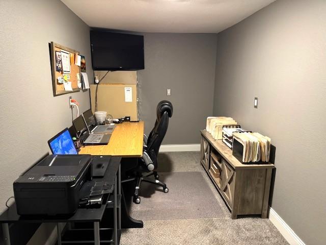 208 Mason Ave, Verndale, MN 56481 - office with carpet floors and baseboards