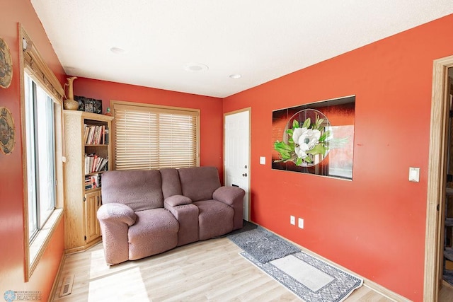 1727 33rd St S, Moorhead, MN 56560 - living room featuring light wood-style floors and recessed lighting